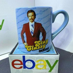 Anchorman Stay Classy Mug Paramount Will Ferrell Ron Burgundy--Preowned